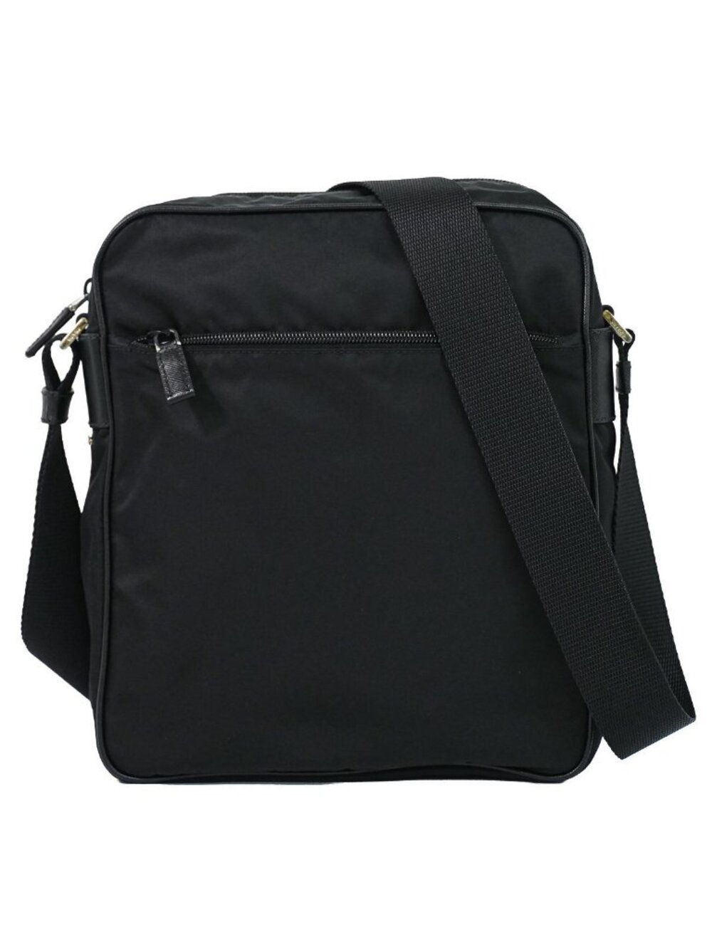 Prada Nylon Shoulder Bag Pochette Black